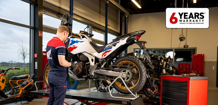 Honda ogłasza rozbudowany europejski program gwarancyjny na motocykle i skutery